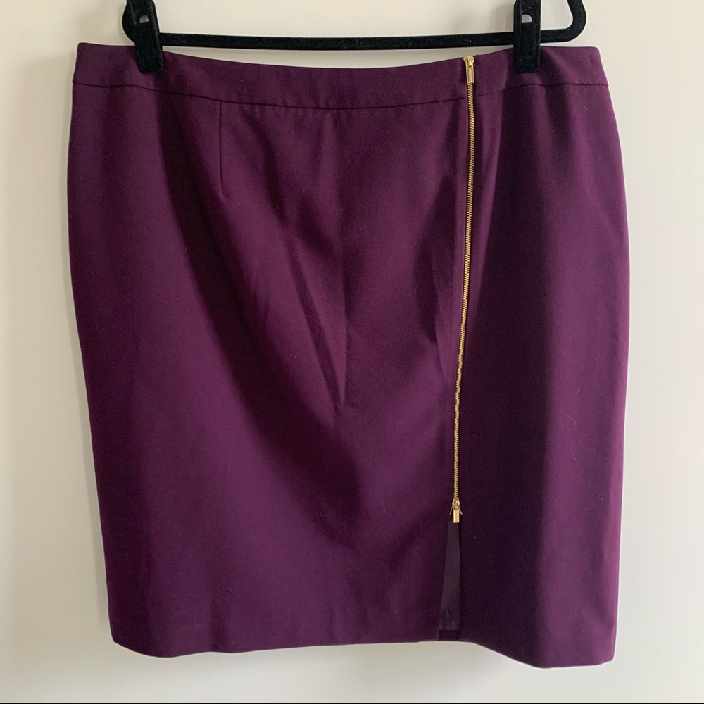 Calvin Klein Zipper Slit Accent Pencil Skirt 18W